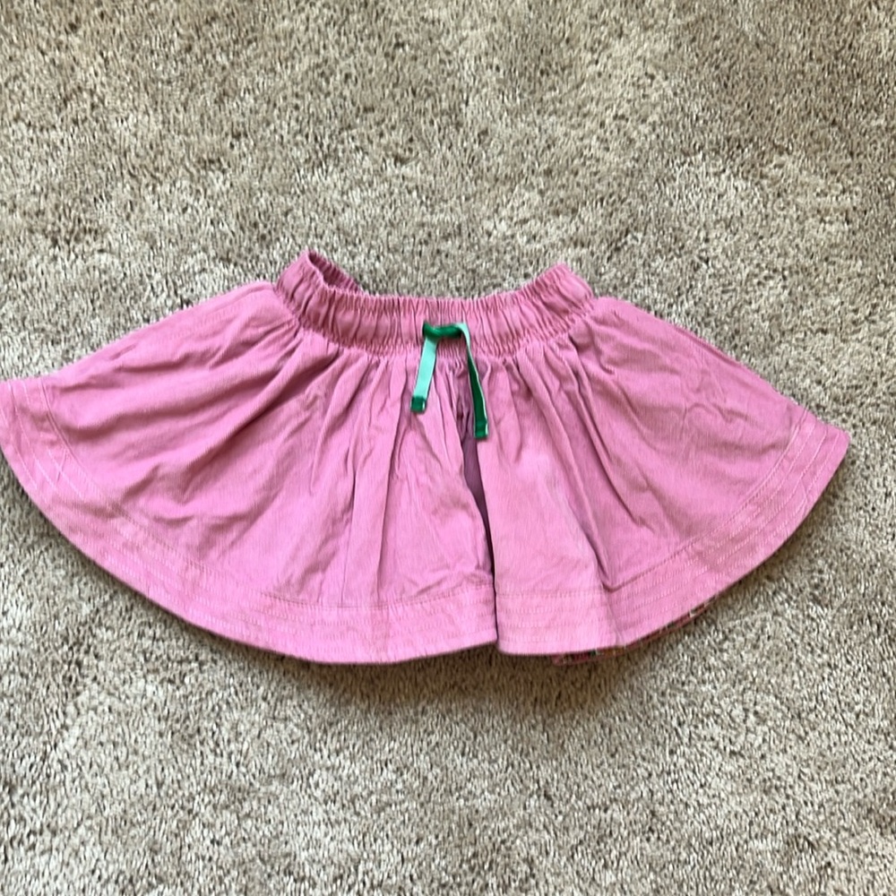 Mini Boden Size 2-3Y pull on corduroy lined skirt with pocket